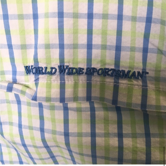 Worldwide Sportsman plaid fishing hot weather button up long sleeve Size 2XL - Picture 8 of 11
